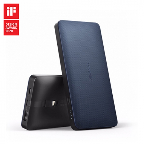 绿联苹果移动电源，10000毫安带MFi认证数据线