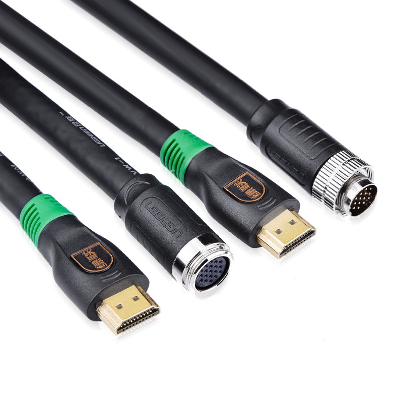 绿联 HD125 HDMI线工程装修线易穿管带网花盖