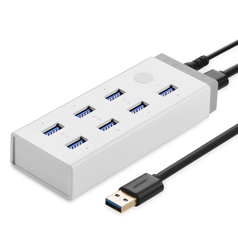 USB3.0HUB带电源7口高速扩展多接口集线器