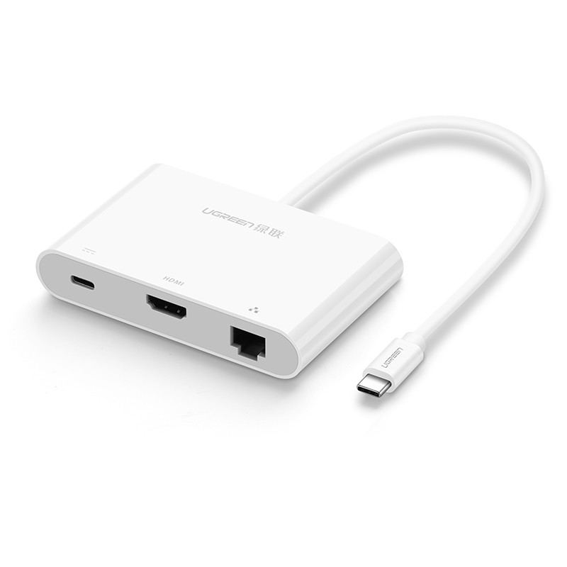 绿联Type-C转HUB/HDMI/VGA投影仪网卡转换器