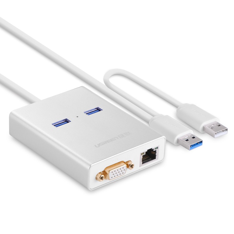 绿联usb3.0转vga外置显卡,千兆网卡转换器