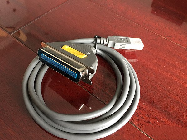 家里的古董打印机有救了：绿联USB转并口线