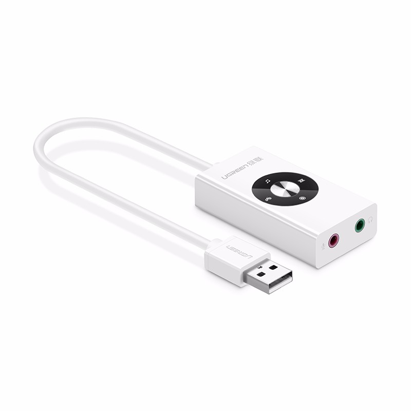 绿联USB外置声卡，即插即用免驱
