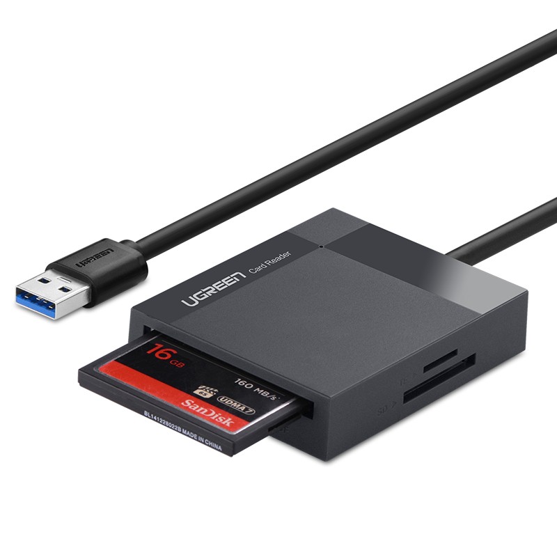 绿联USB3.0读卡器,支持多卡同时读取