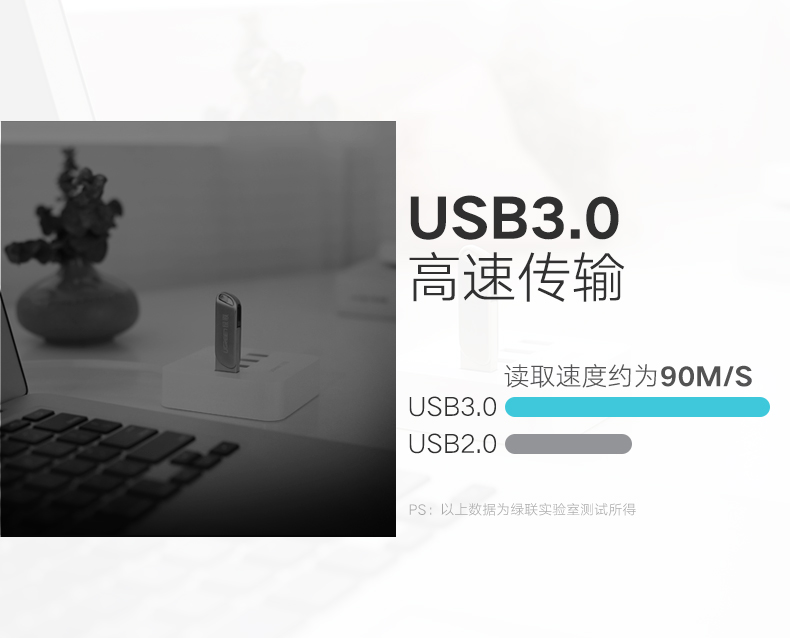绿联苹果手机U盘,iPhone6/7/8/内存扩展MFi认证U盘