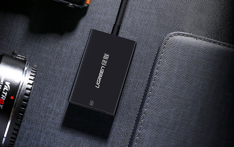 绿联SD卡读卡器，USB3.0双SD相机卡同时读取