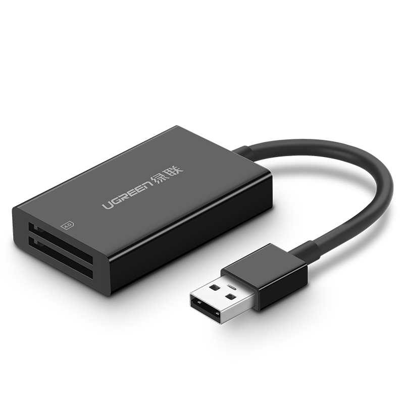 绿联SD卡读卡器,USB3.0双SD相机卡同时读取