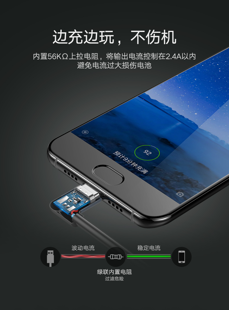 绿联数据线,Type-C数据线,弯头Type-C数据线