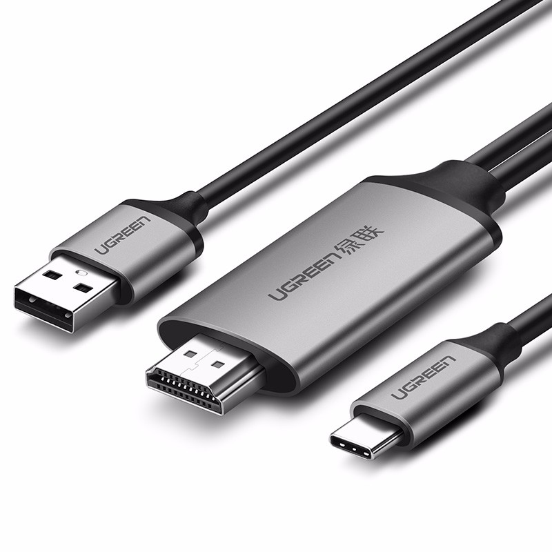 绿联Type-C转HDMI，华为Mate10三星S8手机连接电视投屏线