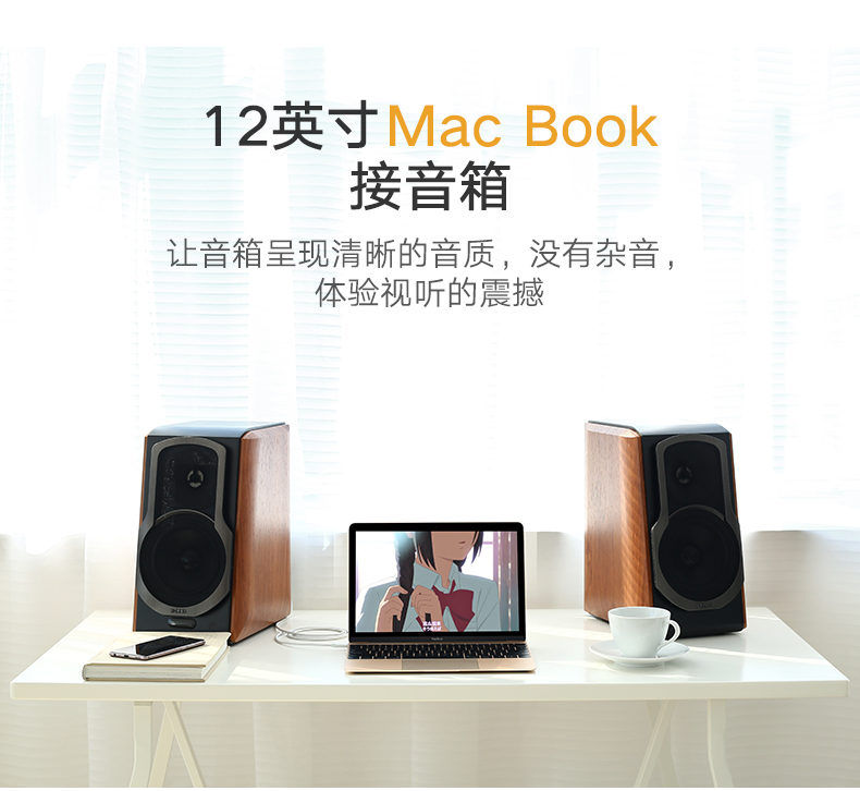 绿联Type-C转双莲花音频线，小米6乐视2手机连接音箱功放