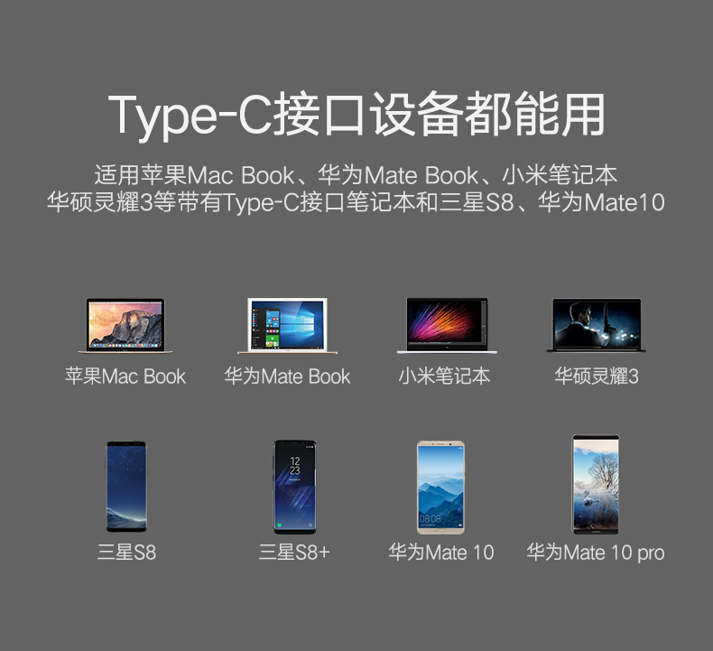 绿联Type-C转VGA转换器，3口USB华为Mate10苹果MacBook笔记本扩展坞