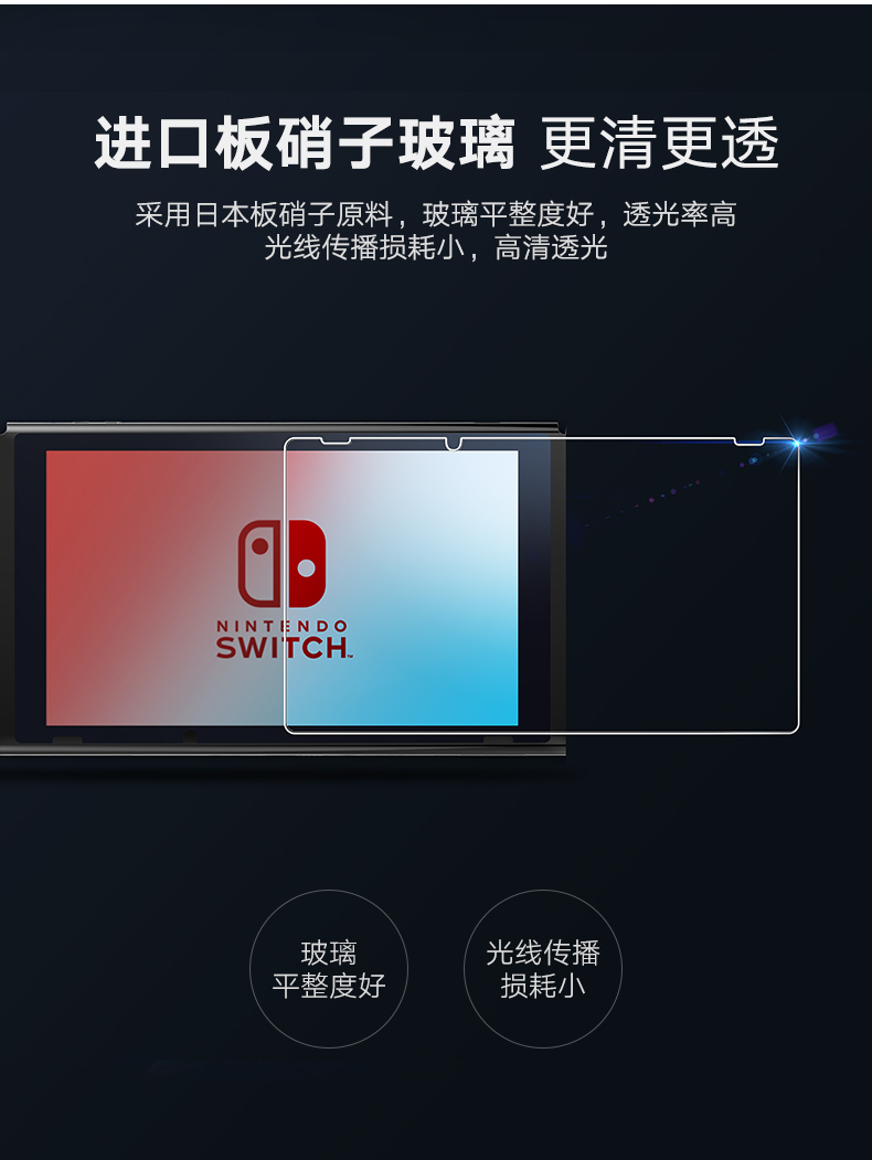 绿联任天堂Nintendo Switch高清钢化膜