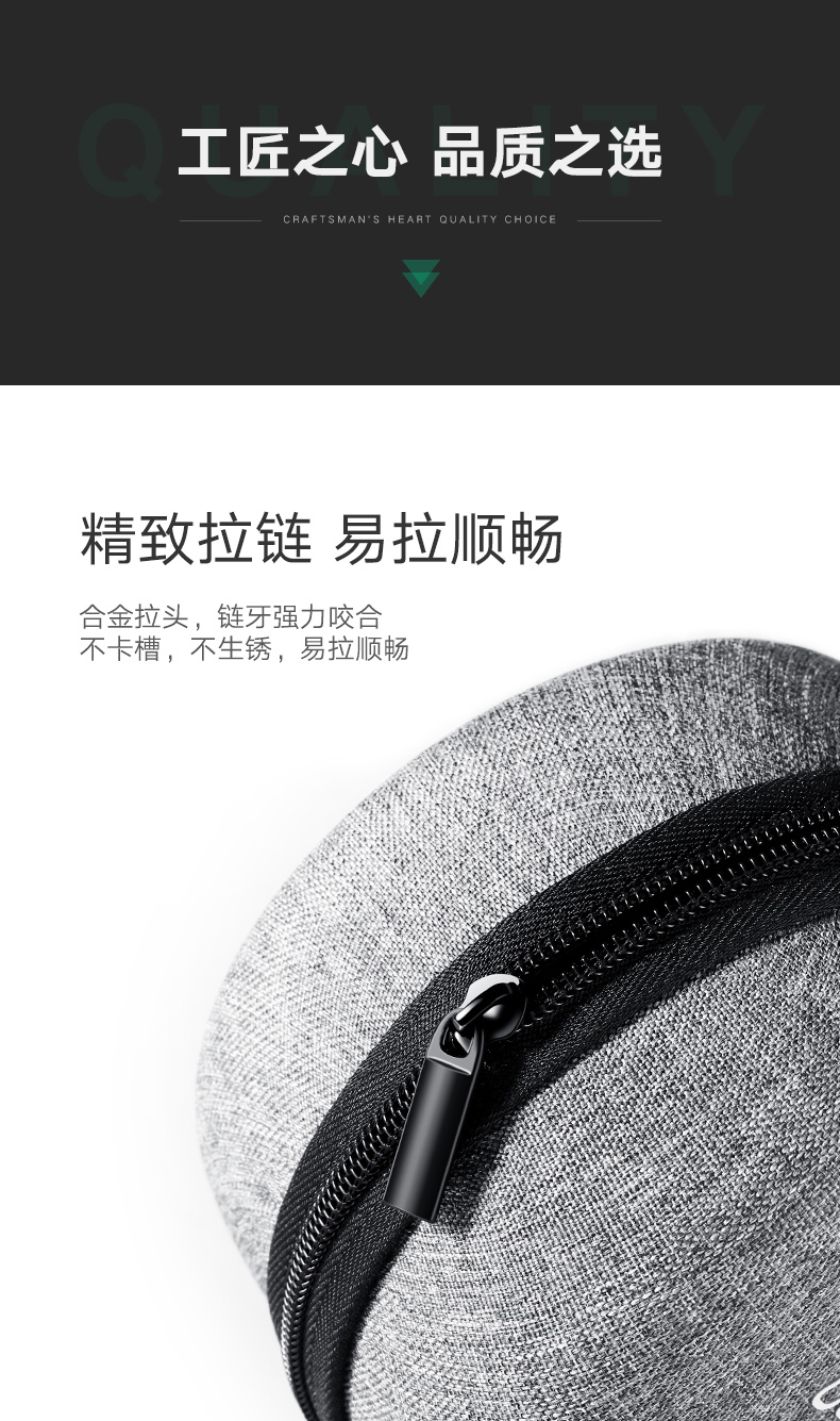 绿联数码收纳包，Echo Dot音响数据线收纳包