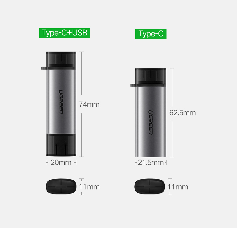 绿联手机电脑两用读卡器，相机SD卡手机TF卡同时读取