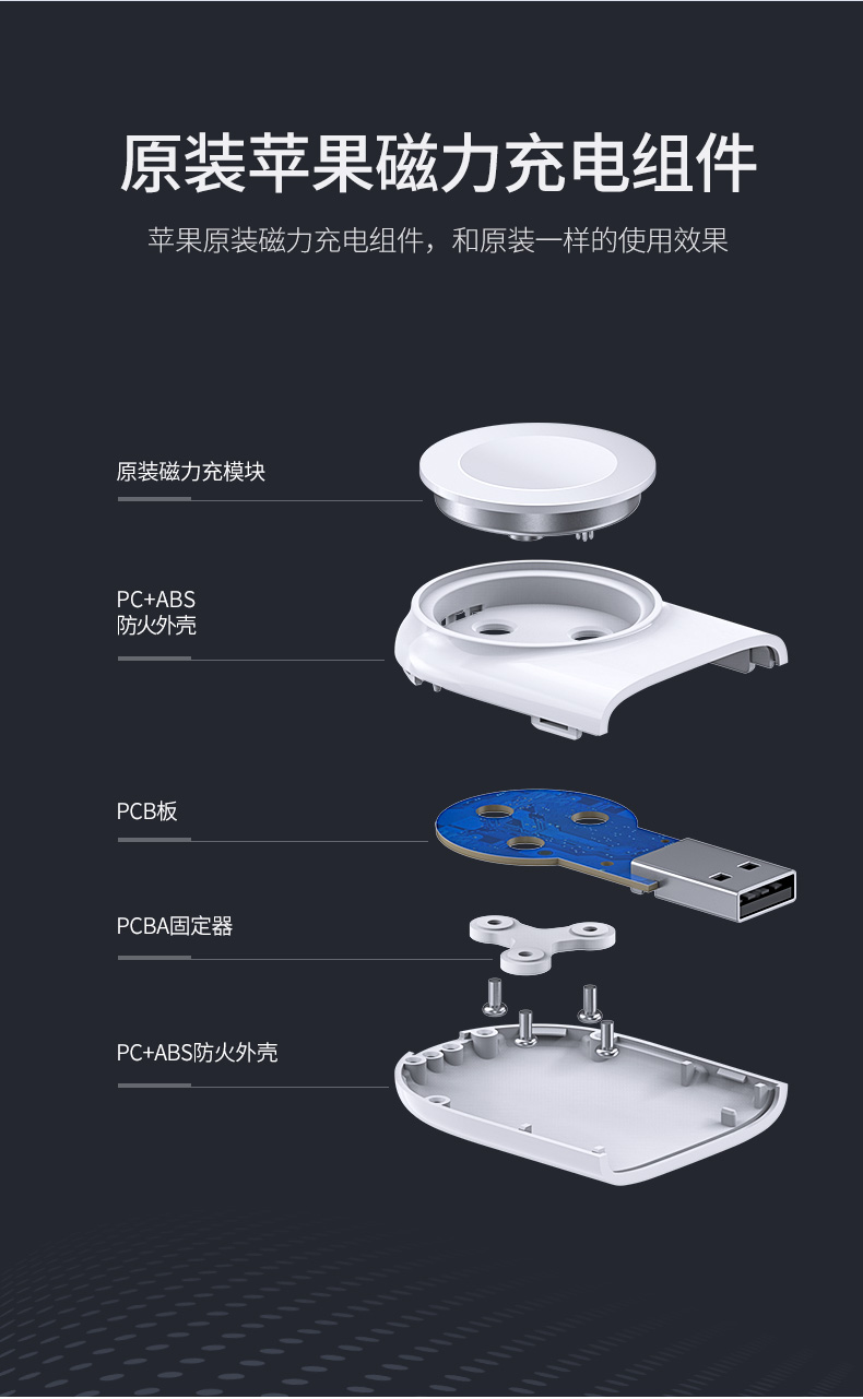 绿联iWatch充电器，MFi认证苹果手表无线磁力充电线