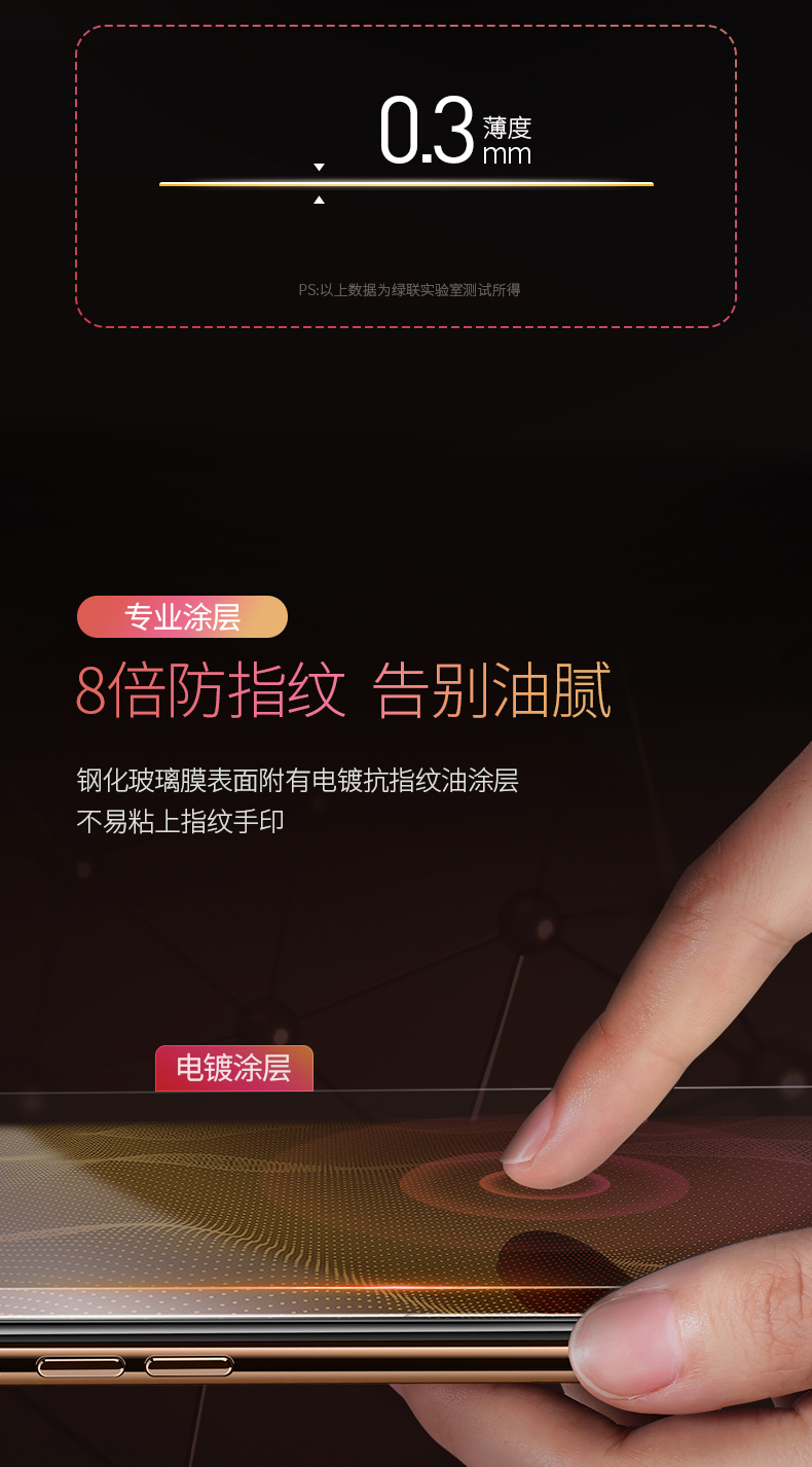 UGREEN绿联-品质新体验,数码选绿联 绿联iPhone XS钢化膜