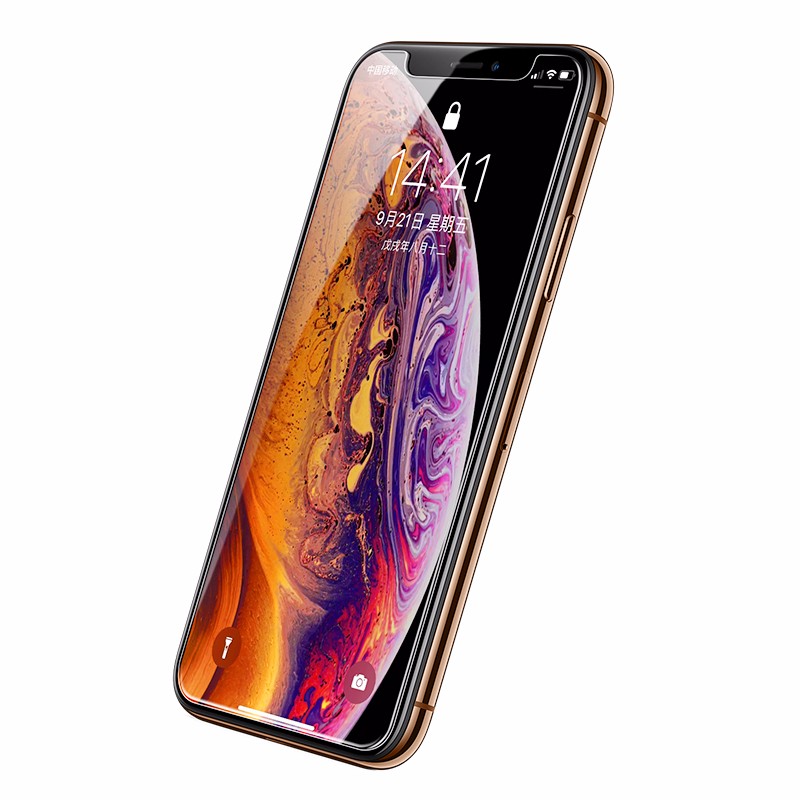 绿联iPhone XS钢化膜,苹果X屏幕防刮花