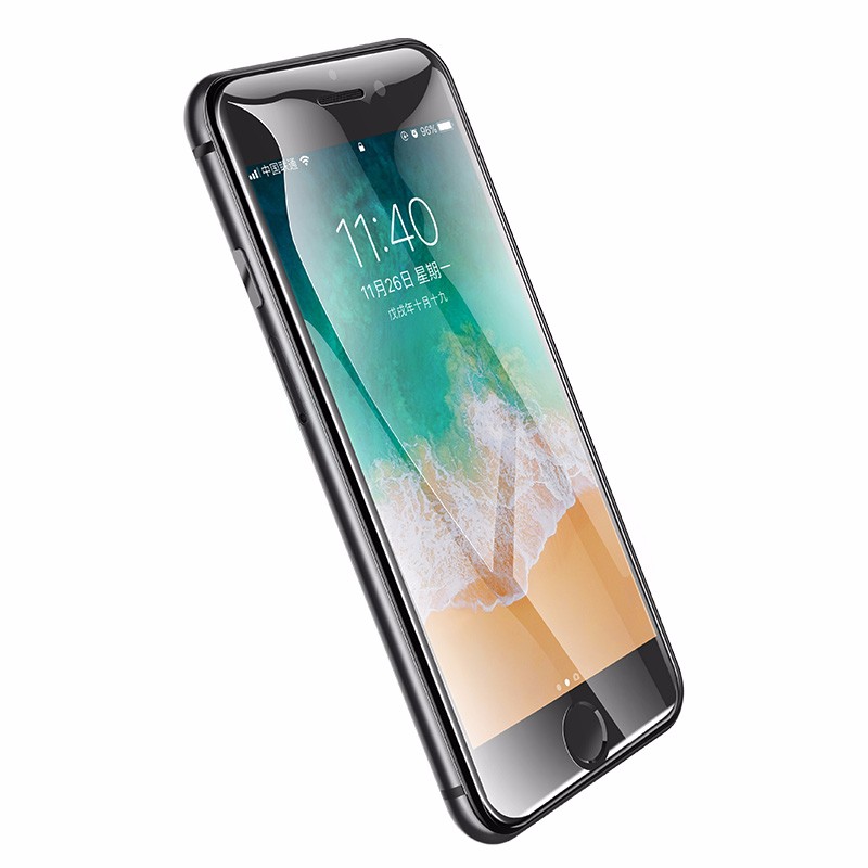 绿联iPhone 7/8plus钢化膜，全屏包边防指纹手机贴膜