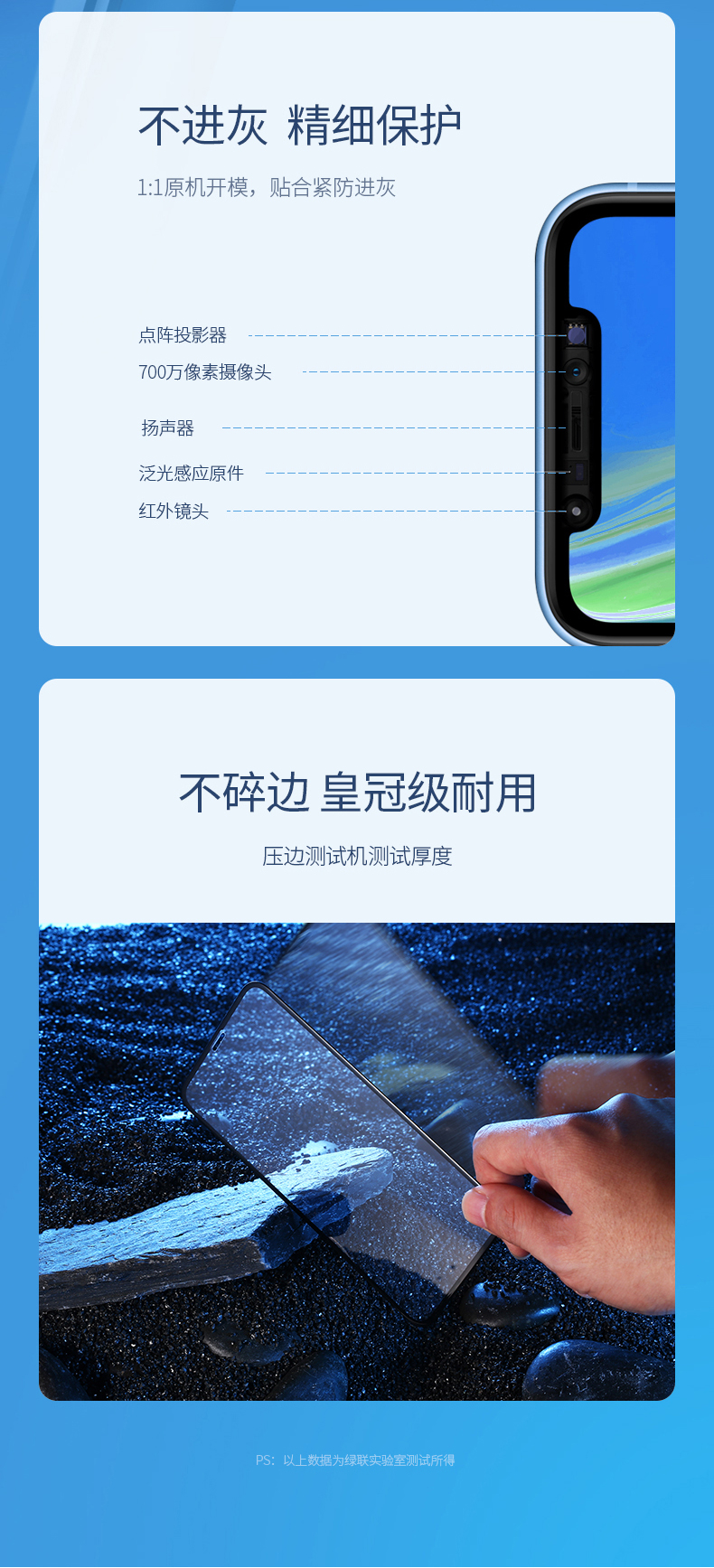 UGREEN绿联-品质新体验,数码选绿联 绿联iPhone xr钢化膜,9D全屏蓝光防爆手机贴膜