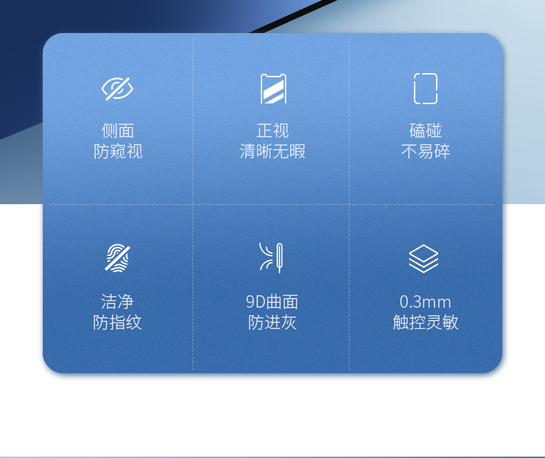 绿联iPhone x/xs/max防窥钢化膜