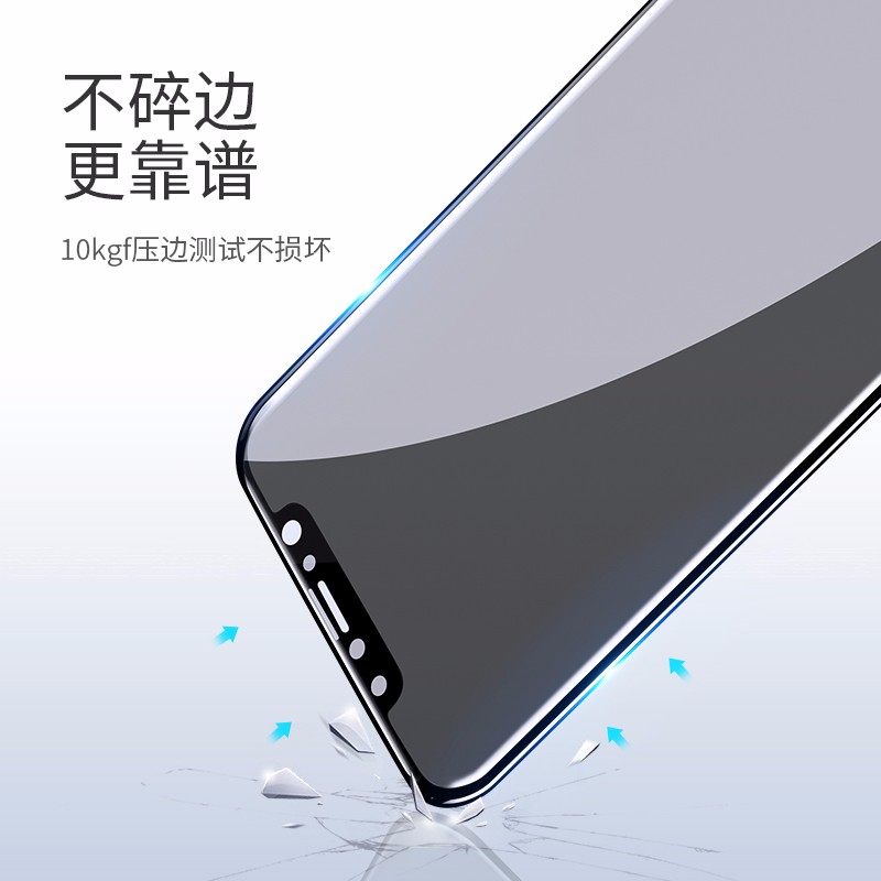 绿联iPhone x/xs/max防窥钢化膜
