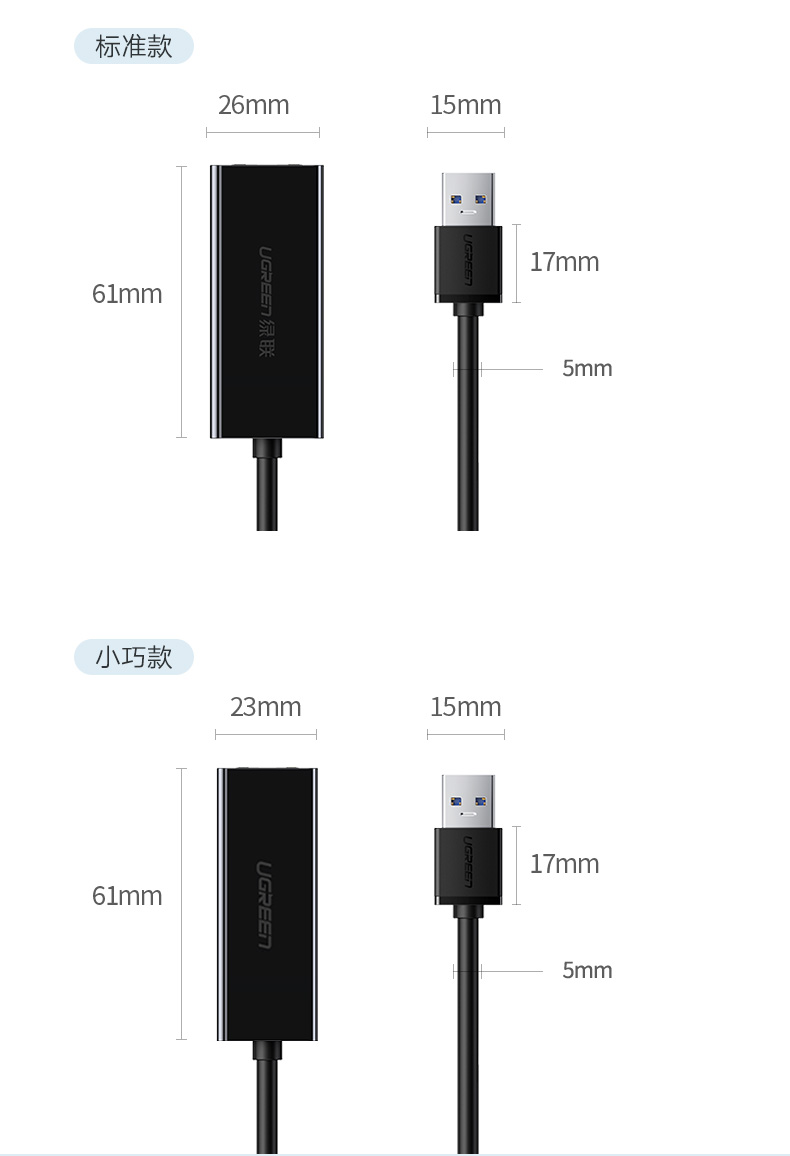 绿联USB有线百兆网卡