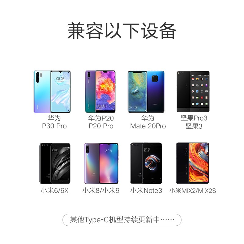 绿联Type-C转耳机+充电二合一