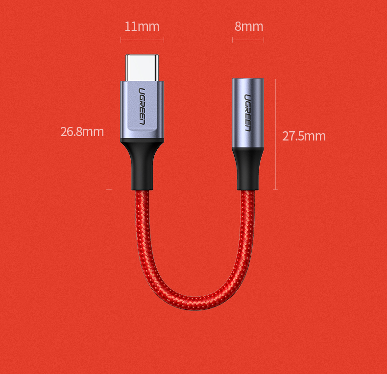 绿联Type-C转3.5mm耳机转换器