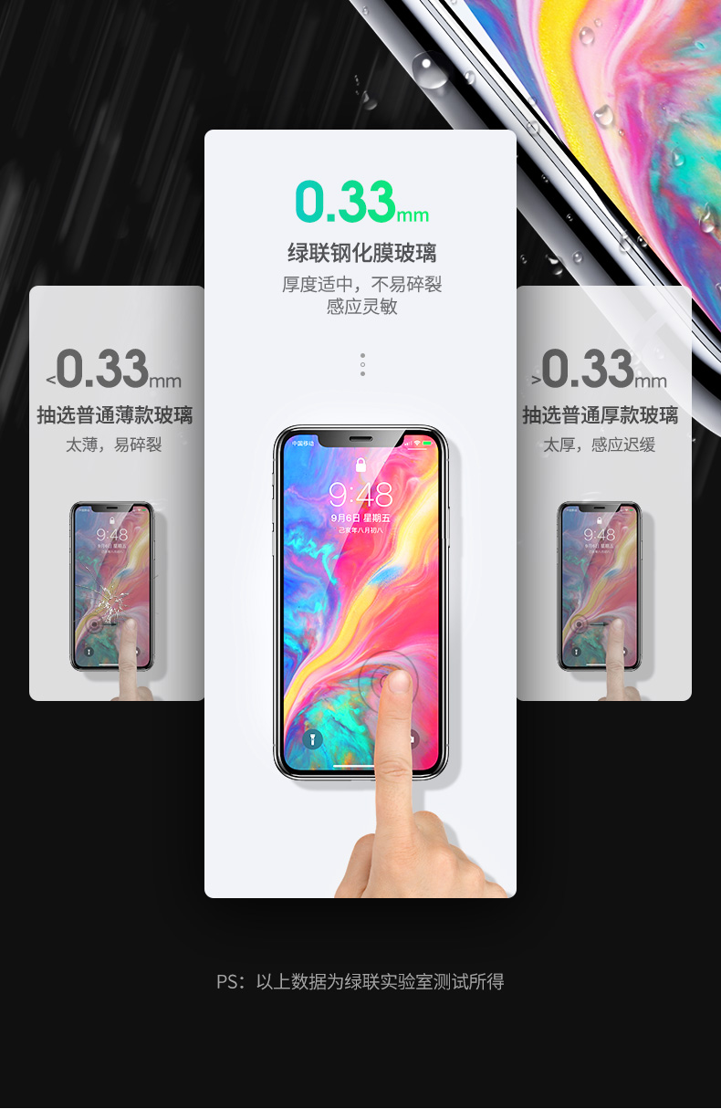 绿联iPhone11Pro系列钢化膜