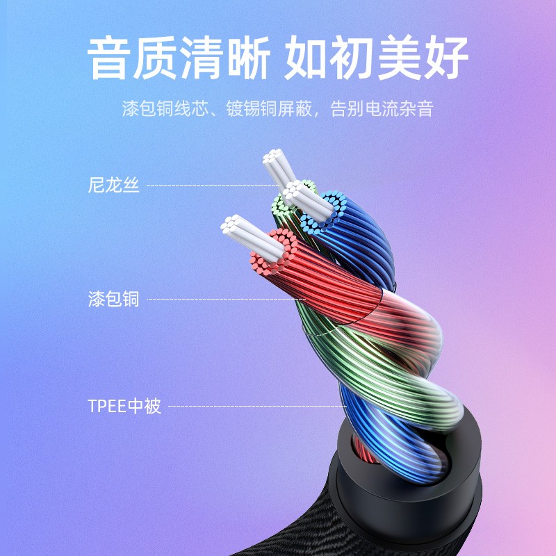 绿联Type-C耳机转接头,Type-C转双3.5mm