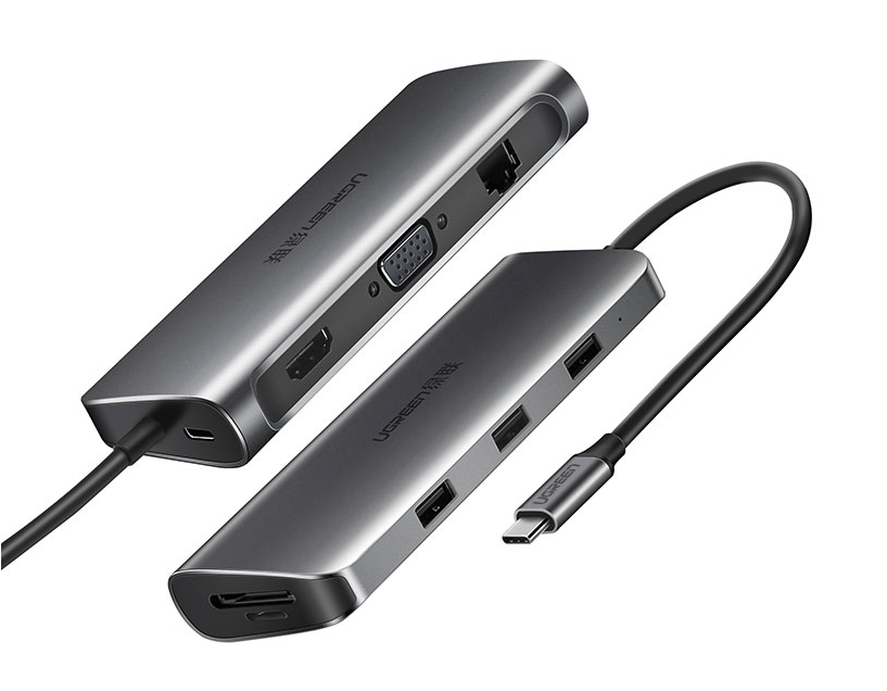 绿联Type-C转hdmi/vga扩展坞使用教程丨CM179-80133