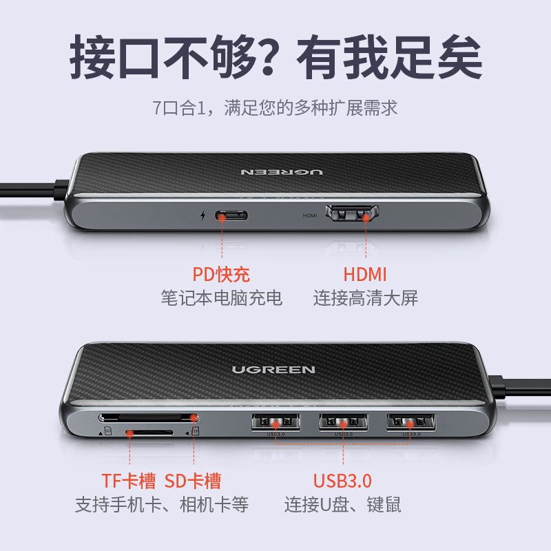 绿联MacBook笔记本扩展坞
