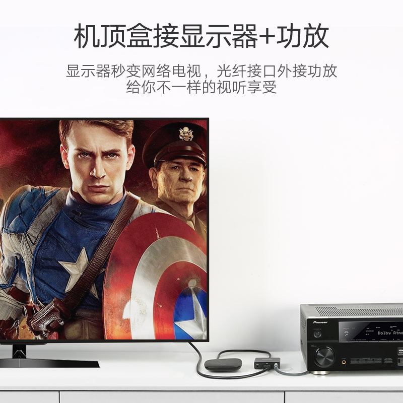 绿联hdmi音频分离器，hdmi转VGA+3.5mm转换器