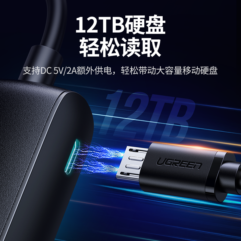 绿联USB分线器网卡一拖四