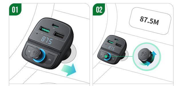 绿联车载蓝牙5.0充电器使用说明