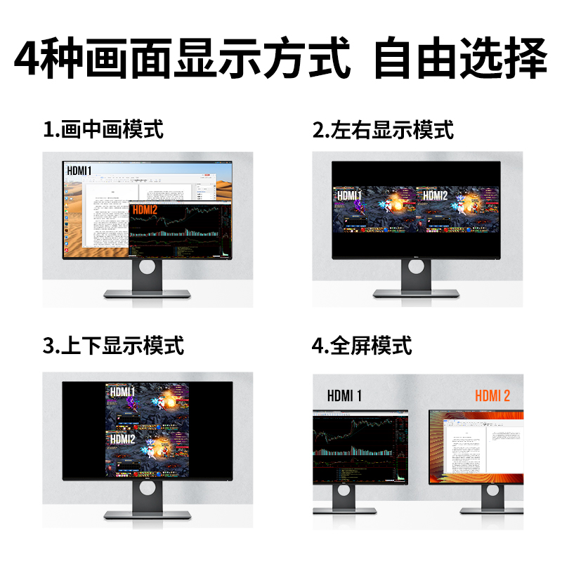 绿联HDMI分屏器一分二