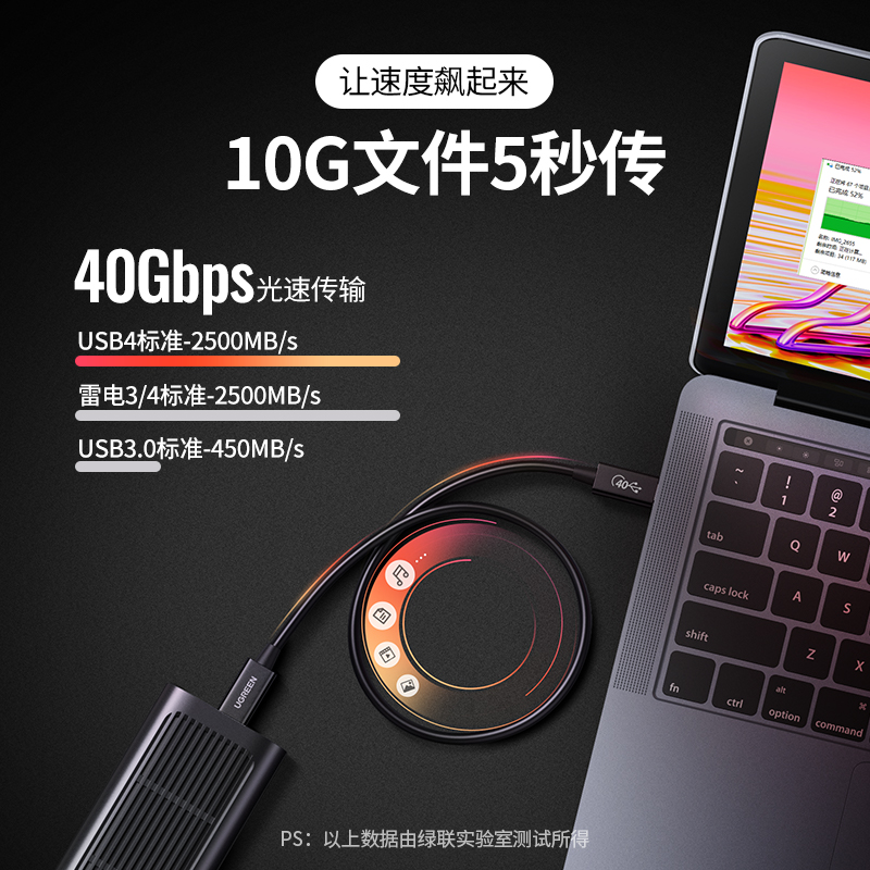 绿联USB4数据线