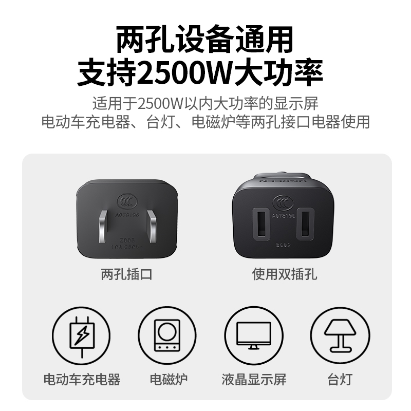 绿联电源延长线
