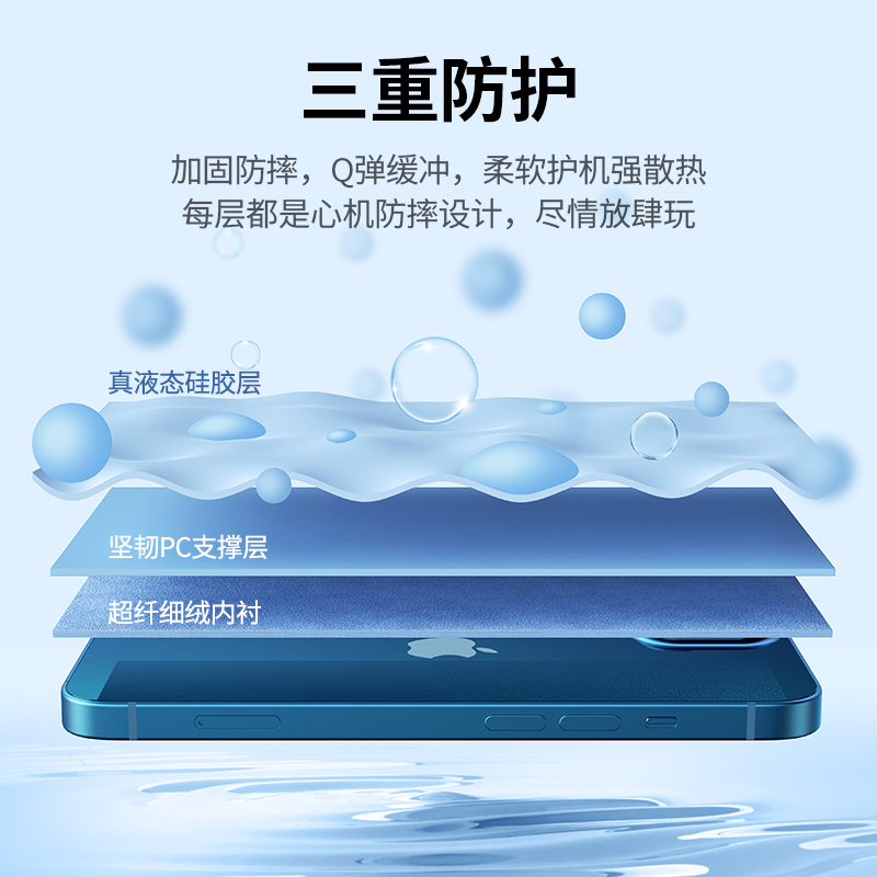 绿联iPhone13液态硅胶手机壳