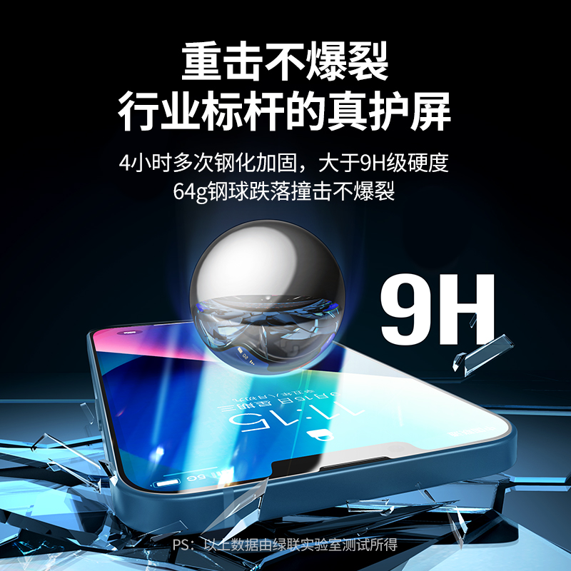 绿联iPhone13系列钢化膜