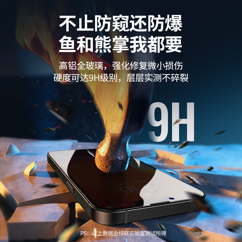 绿联iPhone13 Pro防窥膜