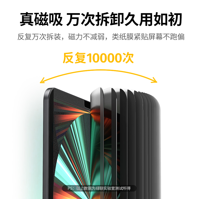 绿联iPad 2021磁吸类纸膜
