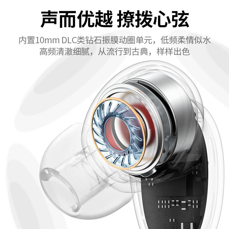 绿联HiTuneX6主动降噪蓝牙耳机