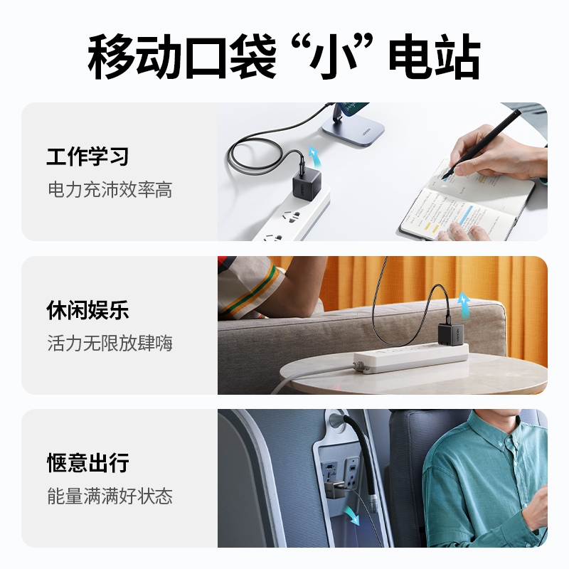 绿联PD20W迷你折叠充电器
