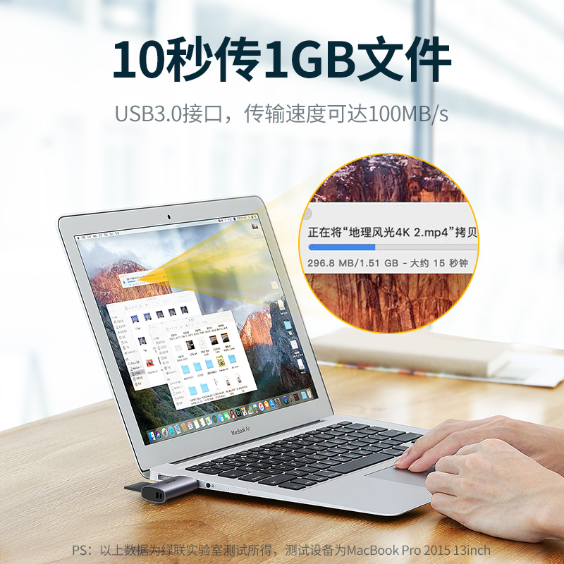 绿联SD/TF卡多功能读卡器
