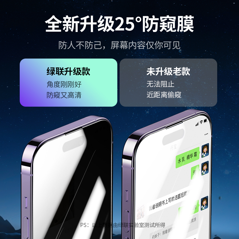 绿联适用苹果iPhone14防窥膜