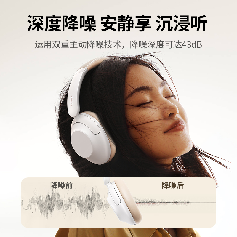 绿联HiTune Max5头戴式降噪蓝牙耳机