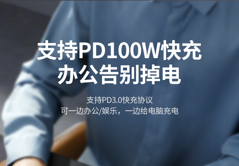 UGREEN CM512扩展坞接口详细图，展示各个接口功能