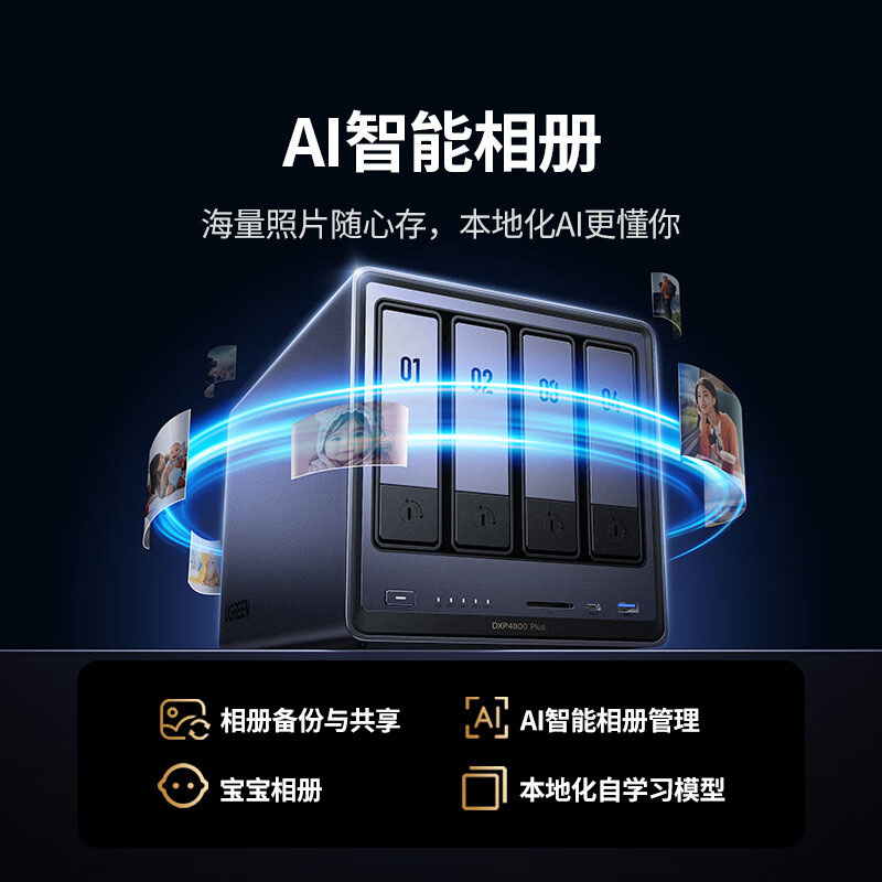 绿联NAS私有云存储-DXP4800 Plus