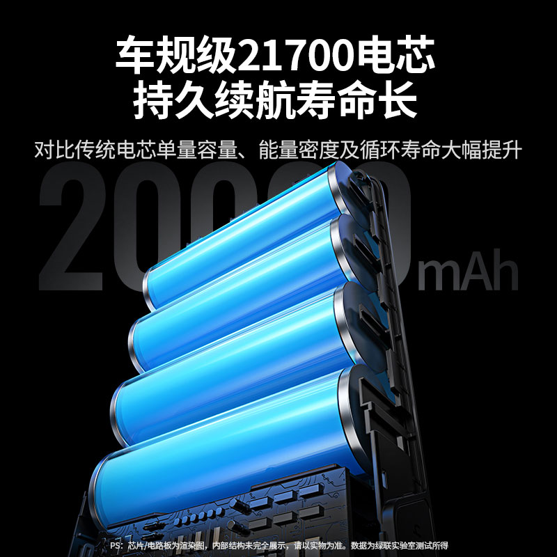 绿联100W快充大容量移动电源